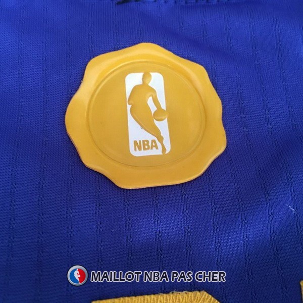 Maillot Authentique Navidad Golden State Warriors Durant 35 2016-17 Bleu